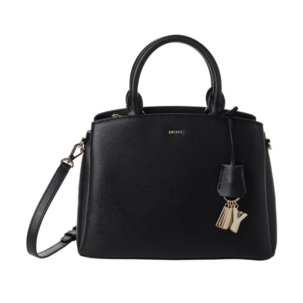 DKNY Paige Satchel Crossbody Black Bag with‎ Convertible Strap